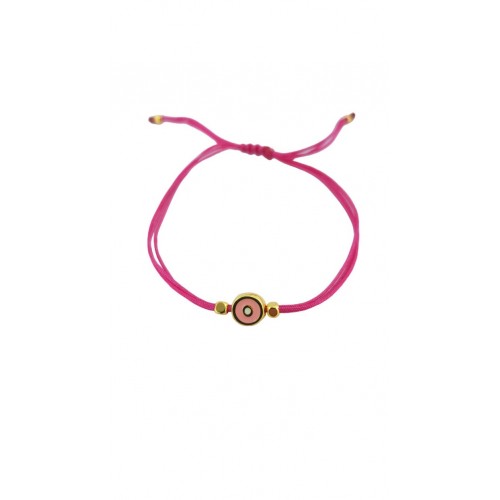 ΓΥΝΑΙΚΕΙΟ ΧΕΙΡΟΠΟΙΗΤΟ ΒΡΑΧΙΟΛΙ ΑΤΣΑΛΙ ΜΑΤΑΚΙ ΜΕ ΚΟΡΔΟΝΙ ΡΟΖ ROS-149