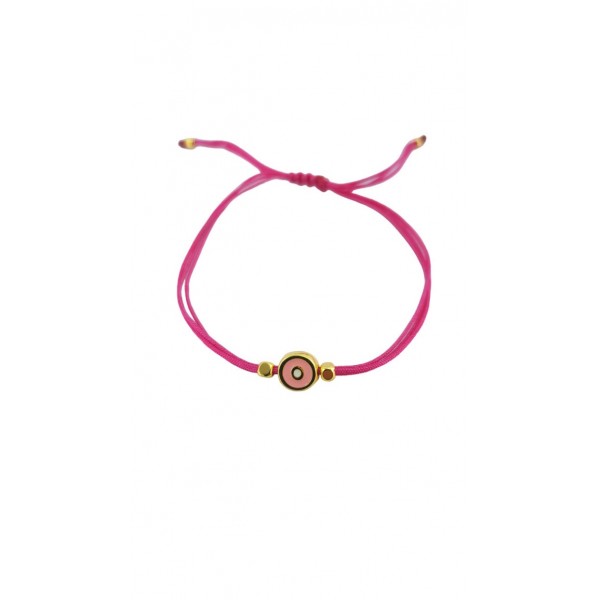 ΓΥΝΑΙΚΕΙΟ ΧΕΙΡΟΠΟΙΗΤΟ ΒΡΑΧΙΟΛΙ ΑΤΣΑΛΙ ΜΑΤΑΚΙ ΜΕ ΚΟΡΔΟΝΙ ΡΟΖ ROS-149