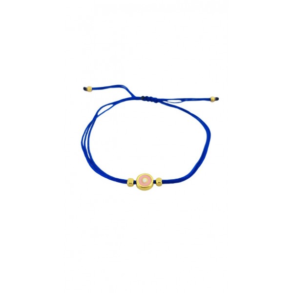 ΓΥΝΑΙΚΕΙΟ ΧΕΙΡΟΠΟΙΗΤΟ ΒΡΑΧΙΟΛΙ ΑΤΣΑΛΙ ΜΑΤΑΚΙ ΜΕ ΚΟΡΔΟΝΙ ΜΠΛΕ ROS-153