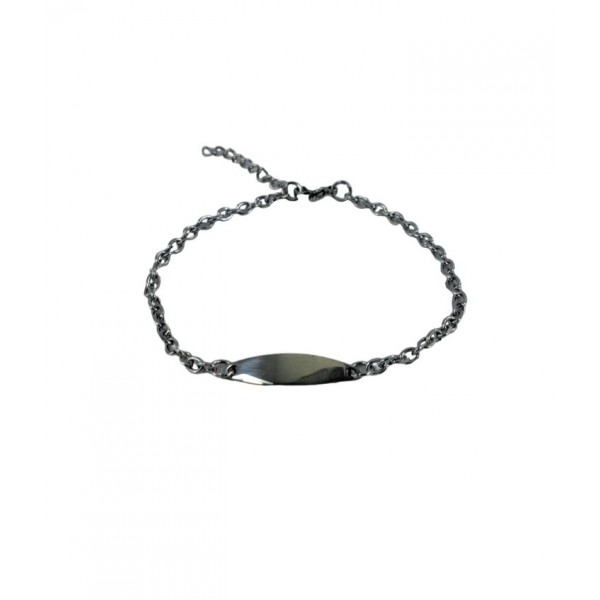 ΓΥΝΑΙΚΕΙΟ ΒΡΑΧΙΟΛΙ ΤΑΥΤΟΤΗΤΑ ΑΤΣΑΛΙ 316L ΑΣΗΜΙ SB1088