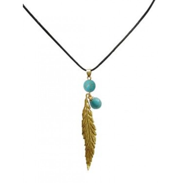 ΓΥΝΑΙΚΕΙΟ ΜΕΝΤΑΓΙΟΝ ΜΕ ΜΟΤΙΦ ΦΥΛΛΟ ΚΑΙ ΠΕΤΡΑ ΤΥΡΚΟΥΑΖ