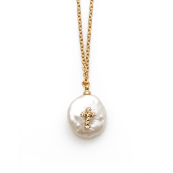 ΓΥΝΑΙΚΕΙΟ ΚΟΛΙΕ ΠΕΤΡΑ ΜΕ ΣΤΑΥΡΟ ΑΤΣΑΛΙ 316L ΧΡΥΣΟ SPL502