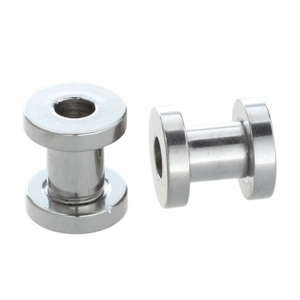 ΣΚΟΥΛΑΡΙΚΙ ΑΤΣΑΛΙ FLESH TUNNEL ΑΣΗΜΙ 4MM 