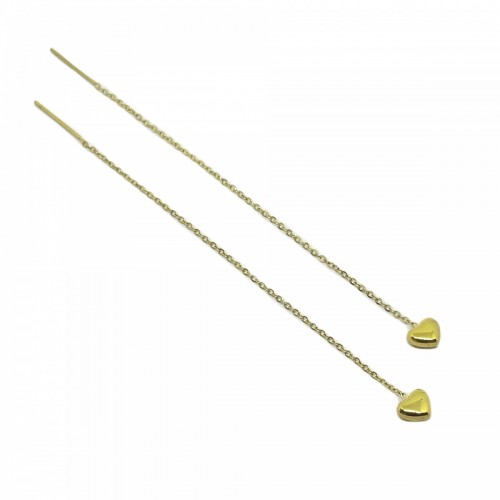 ΓΥΝΑΙΚΕΙΑ ΣΚΟΥΛΑΡΙΚΙΑ ΚΑΡΔΙΕΣ ΑΤΣΑΛΙ 316L ΧΡΥΣΟ TER729