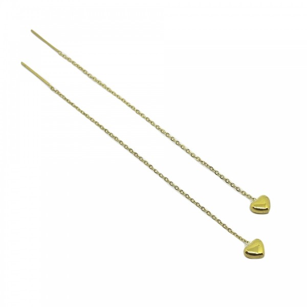 ΓΥΝΑΙΚΕΙΑ ΣΚΟΥΛΑΡΙΚΙΑ ΚΑΡΔΙΕΣ ΑΤΣΑΛΙ 316L ΧΡΥΣΟ TER729