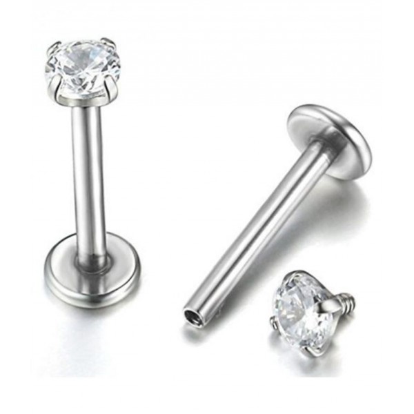 ΣΚΟΥΛΑΡΙΚΙ ΧΕΙΛΙΩΝ-LABRET ΑΤΣΑΛΙ ΜΕ ZIΡΓΚΟΝ ΠΙΑΣΤΟ 8MM ΑΣΗΜΙ