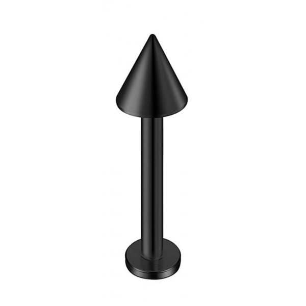  ΣΚΟΥΛΑΡΙΚΙ LABRET ΑΤΣΑΛΙ ΜΑΥΡΟ ΜΕ ΚΩΝΟ 8MM