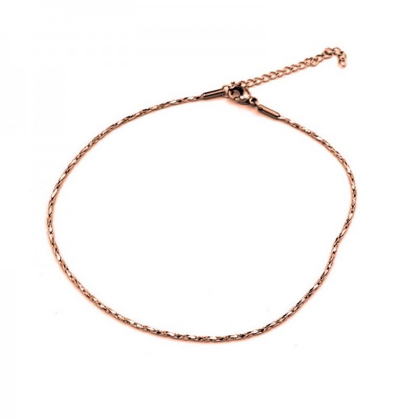  ΑΛΥΣΙΔΑ ΠΟΔΙΟΥ ΑΤΣΑΛΙ ROSE GOLD