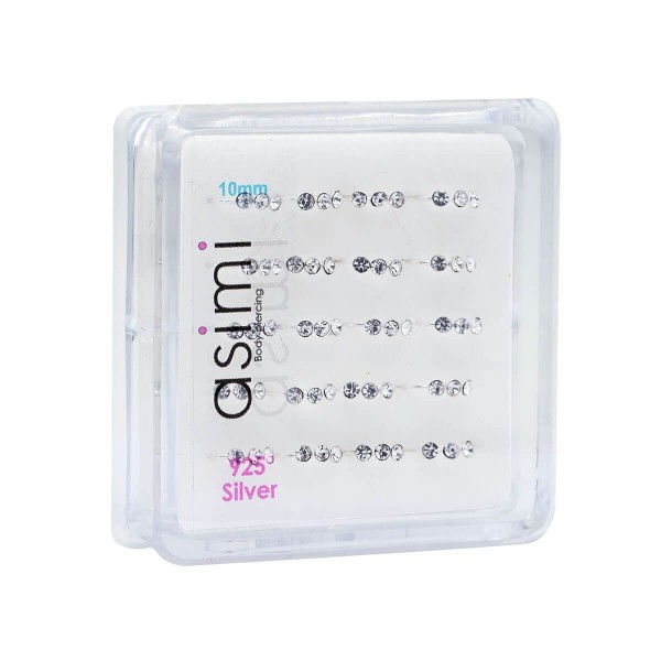 ΑΣΗΜΕΝΙΟΣ ΚΡΙΚΟΣ ΜΥΤΗΣ ME 3 ΠΕΤΡΕΣ ΖΙΡΓΚΟΝ 10ΜΜ  