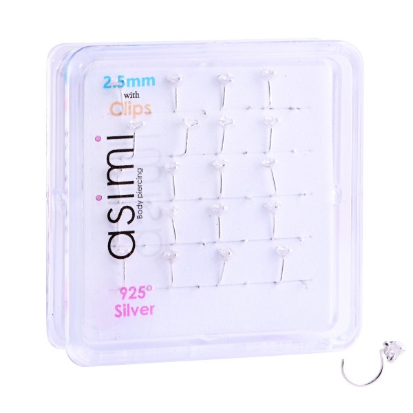 ΣΚΟΥΛΑΡΙΚΙ ΜΥΤΗΣ CZ HEART NOSE SCREW 2.5MM N1O272