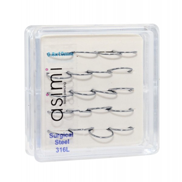 ΚΡΙΚΑΚΙ ΜΥΤΗΣ 0,8x10ΜΜ SURGICAL STEEL 316L ΑΣΗΜΙ