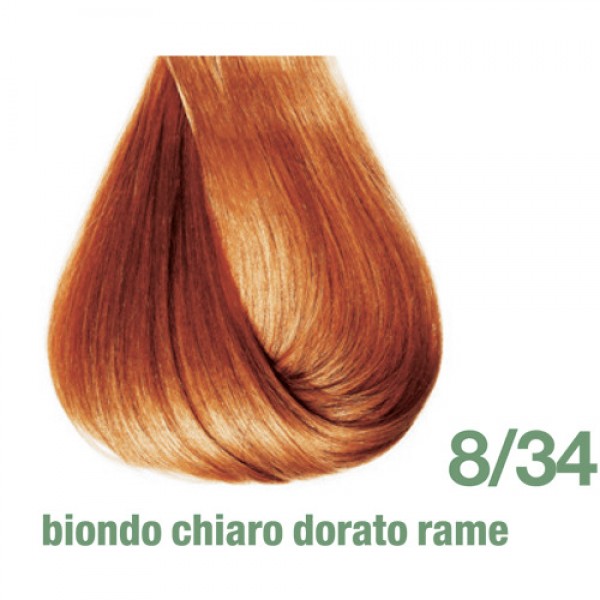 PRO COLOR ΒΑΦΗ ΜΑΛΛΙΩΝ 8/34 ΞΑΝΘΟ ΑΝΟΙΧΤΟ ΝΤΟΡΕ ΧΑΛΚΙΝΟ 100ml 