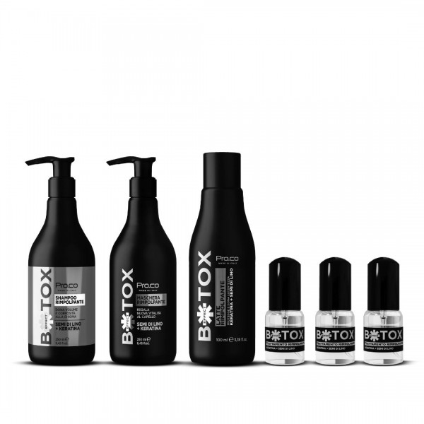 PRO.CO ΜΑΣΚΑ ΜΑΛΛΙΩΝ BOTOX EFFECT ΜΕ ΚΕΡΑΤΙΝΗ ΚΑΙ ΛΙΝΑΡΟΣΠΟΡΟ 250 ML