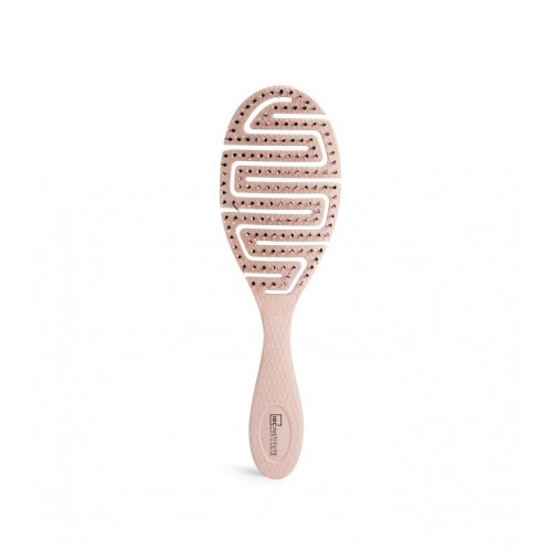  IDC Eco Round Hair Brush Easy Detangling Βούρτσα Μαλλιών Εύκαμπτη 100% ανακυκλώσιμη 110gr 2009w ροζ