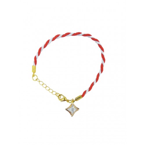 ΧΕΙΡΟΠΟΙΗΤΟ ΒΡΑΧΙΟΛΙ ΜΑΡΤΗΣ ΜΕ ΠΕΤΡΑ ΣΕ ΣΧΗΜΑ ΡΟΜΒΟΥ