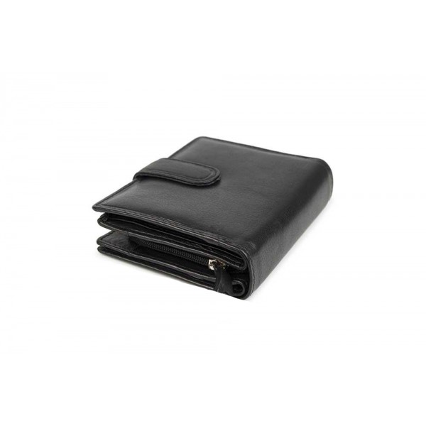 FETICHE LEATHER ΓΥΝΑΙΚΕΙΟ ΔΕΡΜΑΤΙΝΟ ΠΟΡΤΟΦΟΛΙ ΜΑΥΡΟ AN 1-639