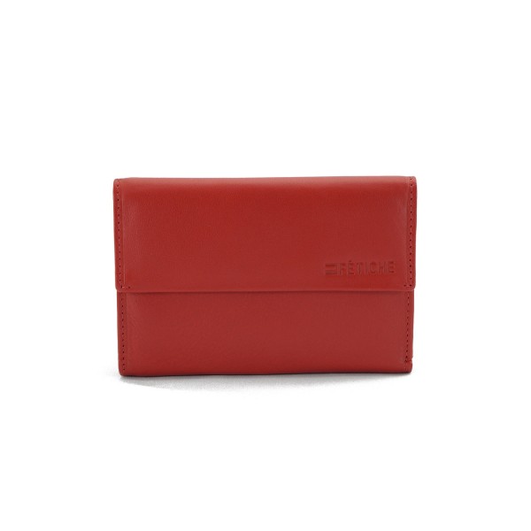 FETICHE LEATHER ΓΥΝΑΙΚΕΙΟ ΔΕΡΜΑΤΙΝΟ ΠΟΡΤΟΦΟΛΙ RFID ΚΟΚΚΙΝΟ AN 1-697