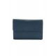 FETICHE LEATHER ΓΥΝΑΙΚΕΙΟ ΔΕΡΜΑΤΙΝΟ ΠΟΡΤΟΦΟΛΙ ΣΚΟΥΡΟ ΜΠΛΕ AN 1-697