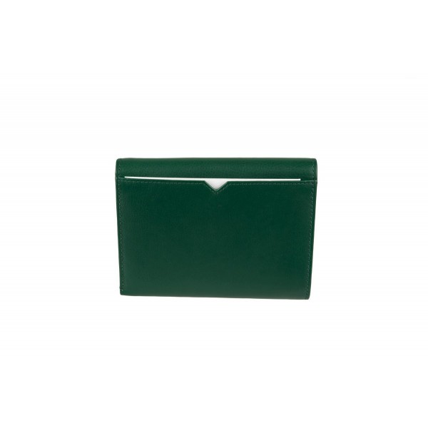 FETICHE LEATHER ΓΥΝΑΙΚΕΙΟ ΔΕΡΜΑΤΙΝΟ ΠΟΡΤΟΦΟΛΙ ΠΡΑΣΙΝΟ AN 1-774