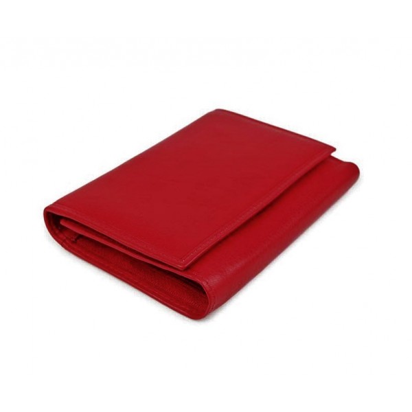 FETICHE LEATHER ΓΥΝΑΙΚΕΙΟ ΔΕΡΜΑΤΙΝΟ ΠΟΡΤΟΦΟΛΙ ΚΟΚΚΙΝΟ AN 1-774