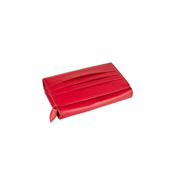 FETICHE LEATHER RFID ΓΥΝΑΙΚΕΙΟ ΔΕΡΜΑΤΙΝΟ ΠΟΡΤΟΦΟΛΙ ΚΟΚΚΙΝΟ GN 3-816