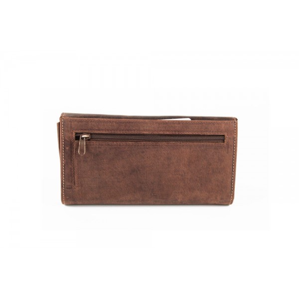 FETICHE ΓΥΝΑΙΚΕΙΟ ΔΕΡΜΑΤΙΝΟ ΠΟΡΤΟΦΟΛΙ RFID ΚΑΦΕ ΣΚΟΥΡΟ HU 10-796