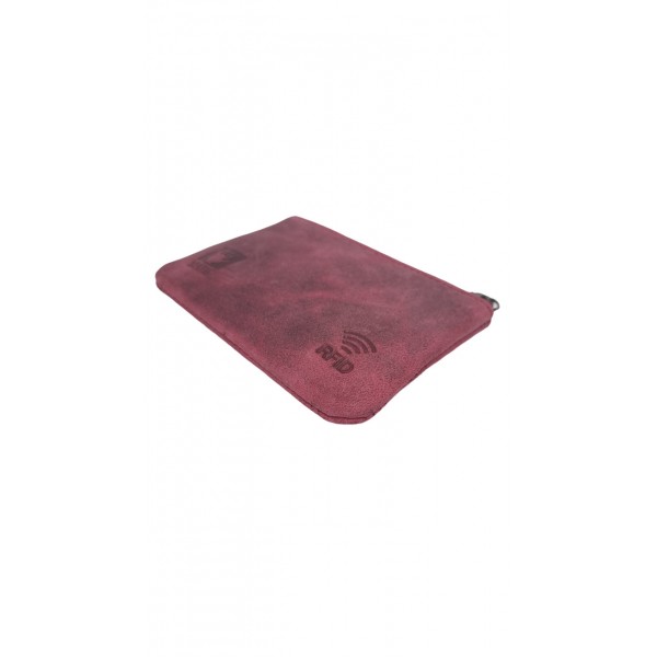 FETICHE LEATHER ΓΥΝΑΙΚΕΙΟ ΔΕΡΜΑΤΙΝΟ ΠΟΡΤΟΦΟΛΙ RFID ΜΙΚΡΟ ΜΩΒ HUR 10-844