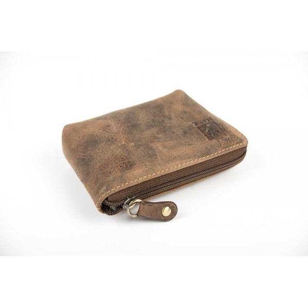 FETICHE LEATHER ΔΕΡΜΑΤΙΝΟ ΠΟΡΤΟΦΟΛΙ RFID ΜΙΚΡΟ ΚΑΦΕ HUR 10-845