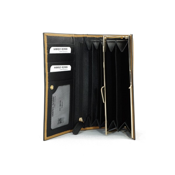 MARIO ROSSI ΓΥΝΑΙΚΕΙΟ ΔΕΡΜΑΤΙΝΟ ΠΟΡΤΟΦΟΛΙ RFID ΜΠΕΖ 1680155