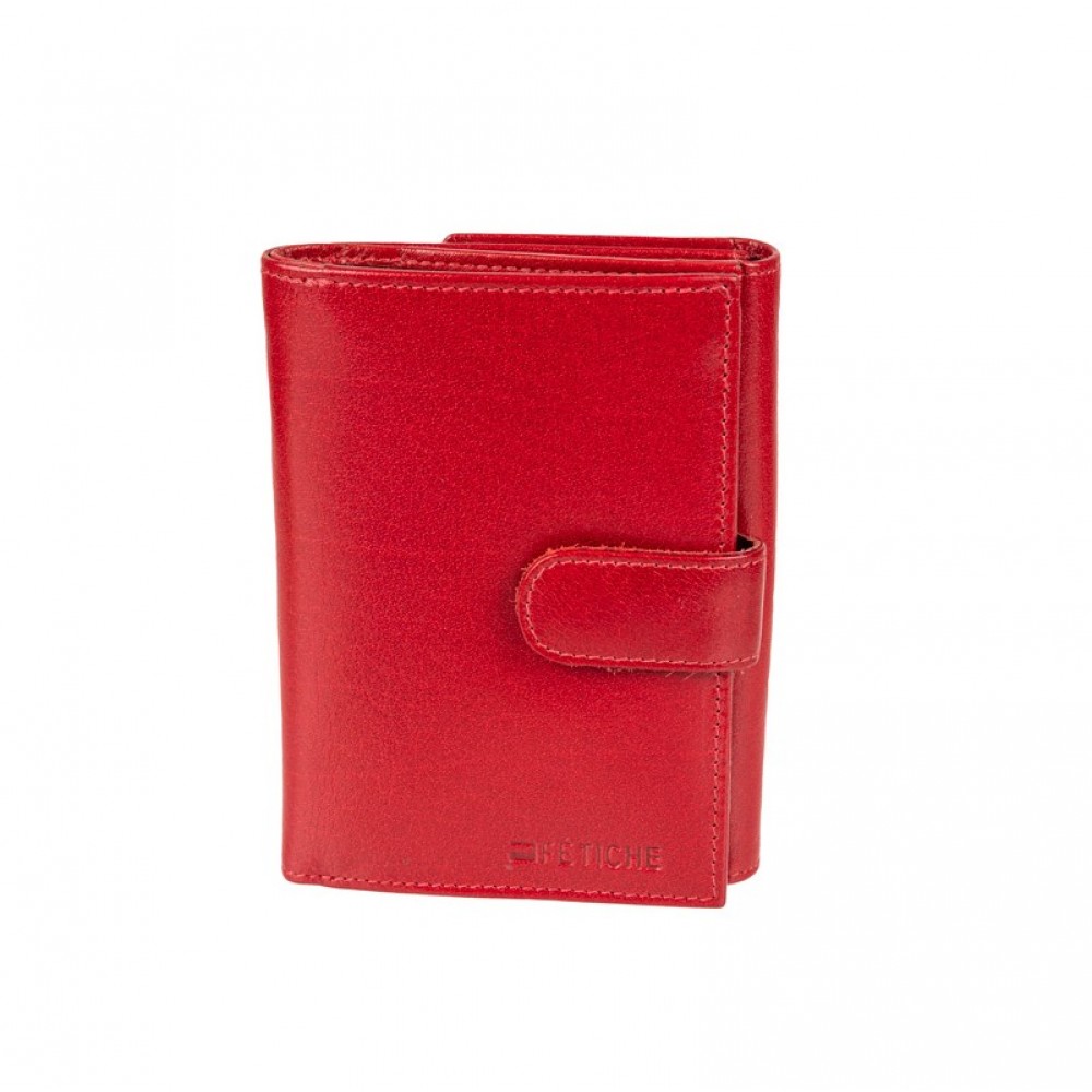 FETICHE LEATHER RFID ΓΥΝΑΙΚΕΙΟ ΔΕΡΜΑΤΙΝΟ ΠΟΡΤΟΦΟΛΙ ΚΟΚΚΙΝΟ VT 3-831