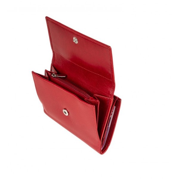 FETICHE LEATHER RFID ΓΥΝΑΙΚΕΙΟ ΔΕΡΜΑΤΙΝΟ ΠΟΡΤΟΦΟΛΙ ΚΟΚΚΙΝΟ VT 3-831