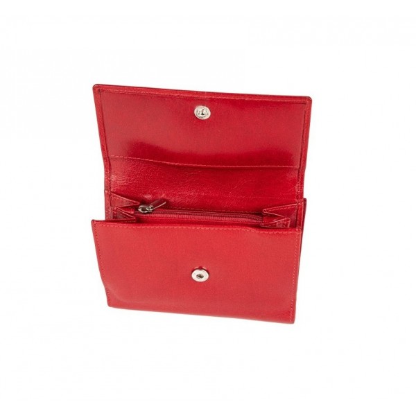 FETICHE LEATHER RFID ΓΥΝΑΙΚΕΙΟ ΔΕΡΜΑΤΙΝΟ ΠΟΡΤΟΦΟΛΙ ΚΟΚΚΙΝΟ VT 3-831