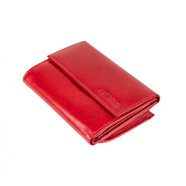 FETICHE LEATHER RFID ΓΥΝΑΙΚΕΙΟ ΔΕΡΜΑΤΙΝΟ ΠΟΡΤΟΦΟΛΙ RFID ΚΟΚΚΙΝΟ VT 3-697