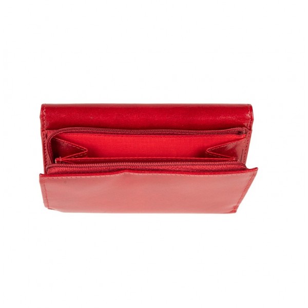 FETICHE LEATHER RFID ΓΥΝΑΙΚΕΙΟ ΔΕΡΜΑΤΙΝΟ ΠΟΡΤΟΦΟΛΙ RFID ΚΟΚΚΙΝΟ VT 3-697