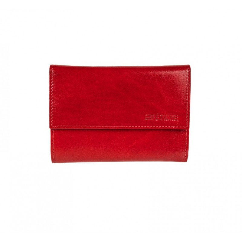 FETICHE LEATHER RFID ΓΥΝΑΙΚΕΙΟ ΔΕΡΜΑΤΙΝΟ ΠΟΡΤΟΦΟΛΙ RFID ΚΟΚΚΙΝΟ VT 3-697