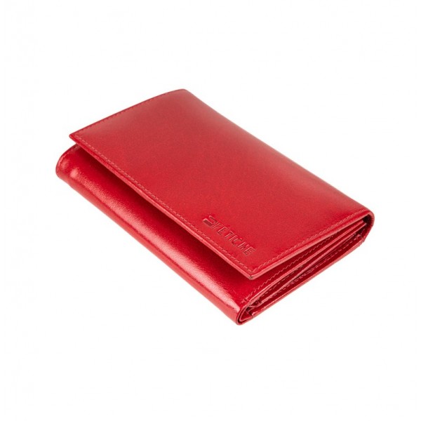 FETICHE LEATHER RFID ΓΥΝΑΙΚΕΙΟ ΔΕΡΜΑΤΙΝΟ ΠΟΡΤΟΦΟΛΙ RFID ΚΟΚΚΙΝΟ VT 3-774