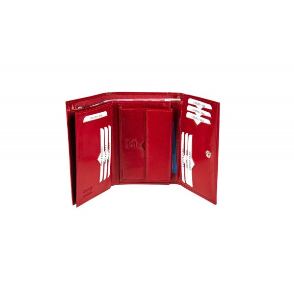 FETICHE LEATHER RFID ΓΥΝΑΙΚΕΙΟ ΔΕΡΜΑΤΙΝΟ ΠΟΡΤΟΦΟΛΙ RFID ΚΟΚΚΙΝΟ VT 3-774