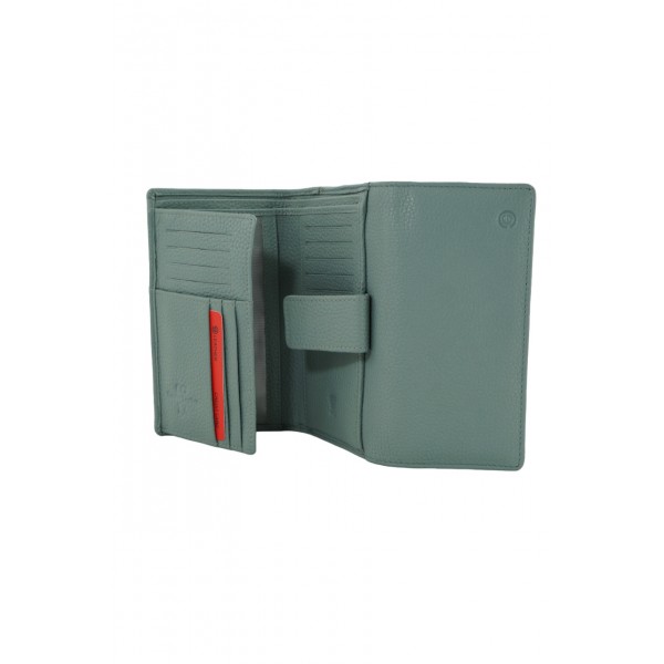 GINIS LEATHER ΓΥΝΑΙΚΕΙΟ ΔΕΡΜΑΤΙΝΟ ΠΟΡΤΟΦΟΛΙ RFID ΦΥΣΤΙΚΙ FLO1