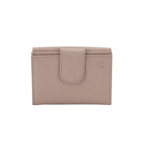 GINIS LEATHER ΓΥΝΑΙΚΕΙΟ ΔΕΡΜΑΤΙΝΟ ΠΟΡΤΟΦΟΛΙ RFID ΡΟΖ FLO70