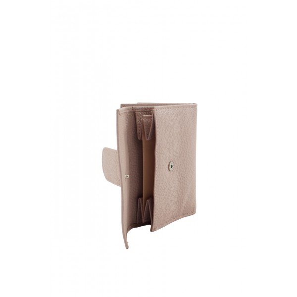 GINIS LEATHER ΓΥΝΑΙΚΕΙΟ ΔΕΡΜΑΤΙΝΟ ΠΟΡΤΟΦΟΛΙ RFID ΡΟΖ FLO70