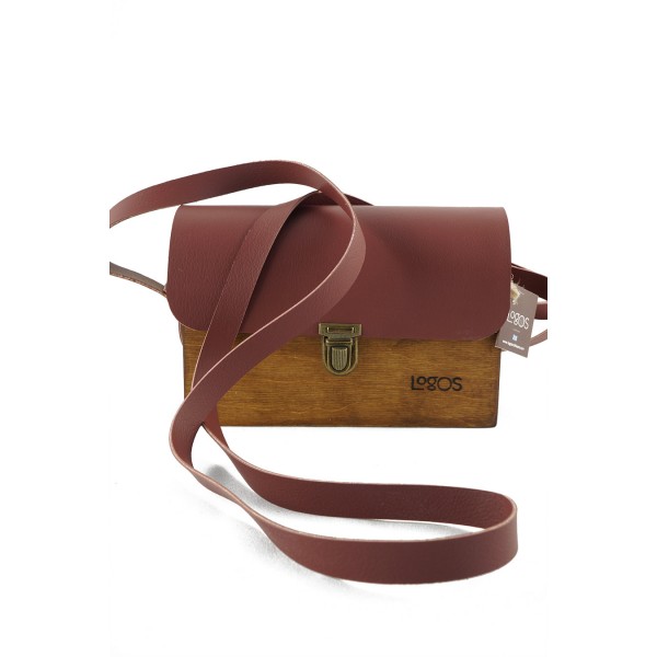 LOGOS ΓΥΝΑΙΚΕΙΑ ΧΕΙΡΟΠΟΙΗΤΗ ΞΥΛΙΝΗ ΤΣΑΝΤΑ ΩΜΟΥ-ΧΙΑΣΤΙ ΜΠΟΡΝΤΟ LOG-105