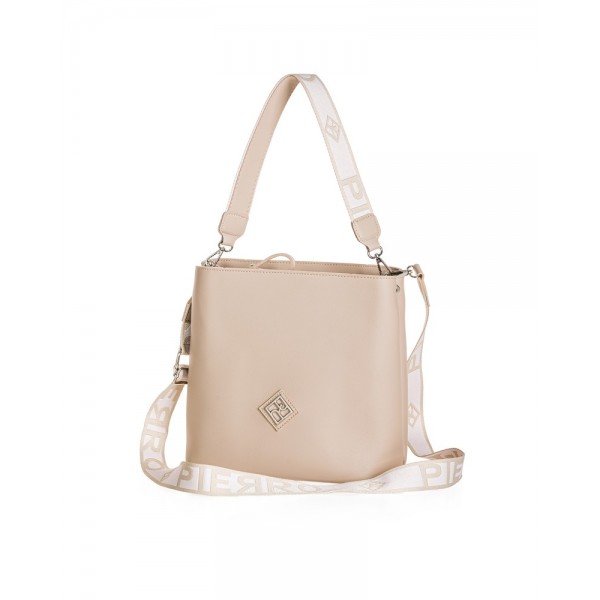 PIERRO ACCESSORIES IRIDA STRAP ΓΥΝΑΙΚΕΙΑ ΤΣΑΝΤΑ ΩΜΟΥ ΓΚΡΙ 90788LR41