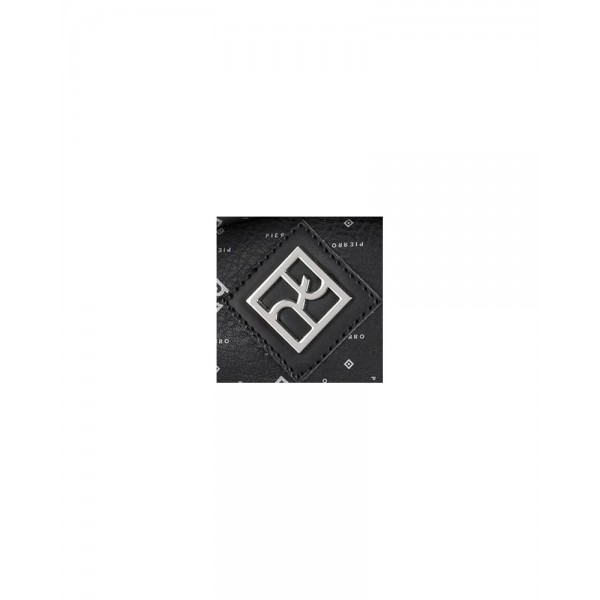 PIERRO ACCESSORIES IRIDA MONOGRAM ΓΥΝΑΙΚΕΙΑ ΤΣΑΝΤΑ ΩΜΟΥ ΜΑΥΡΗ 90788PM01