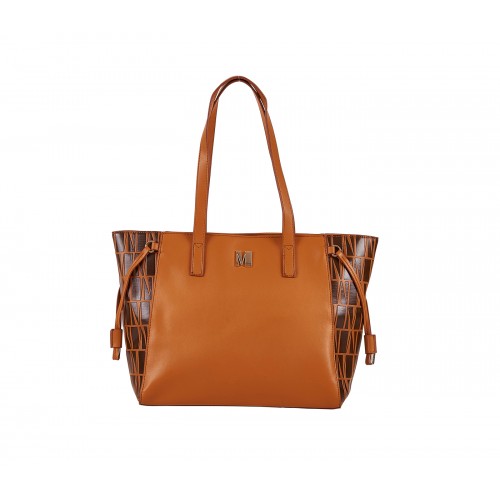 MODISSIMO ΓΥΝΑΙΚΕΙΑ ΤΣΑΝΤΑ ΩΜΟΥ ΔΙΧΡΩΜΗ ΜΕ "LOGO" ΤΑΜΠΑ