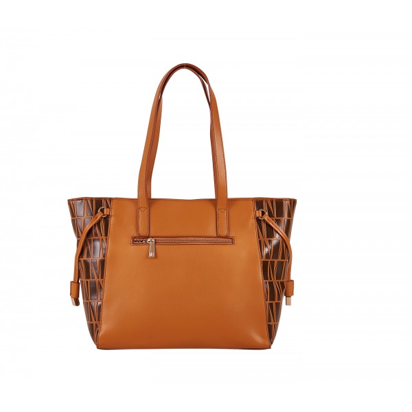 MODISSIMO ΓΥΝΑΙΚΕΙΑ ΤΣΑΝΤΑ ΩΜΟΥ ΔΙΧΡΩΜΗ ΜΕ "LOGO" ΤΑΜΠΑ