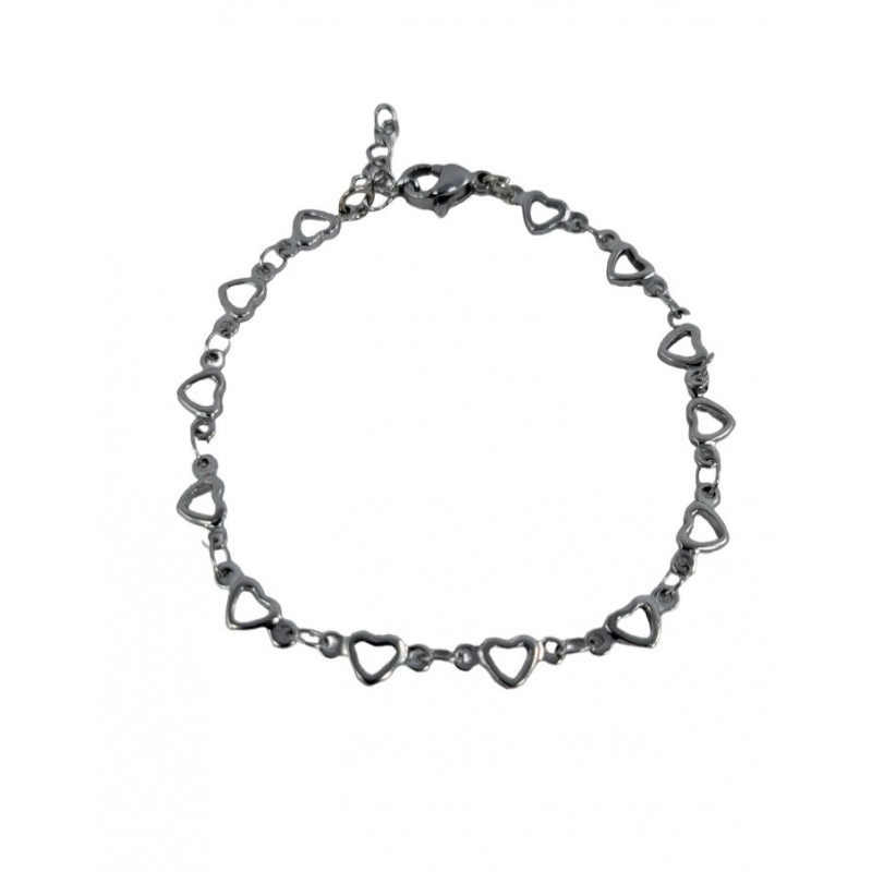 ΠΑΙΔΙΚΟ ΒΡΑΧΙΟΛΙ ΚΑΡΔΙΕΣ ΑΤΣΑΛΙ 316L ΑΣΗΜΙ SB1700