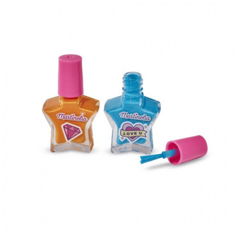 Martinelia Crush s Nail Polish Σετ Με 2 Βερνίκια Νυχιών Χ 4ml Μπλε & Πορτοκαλί 11102 