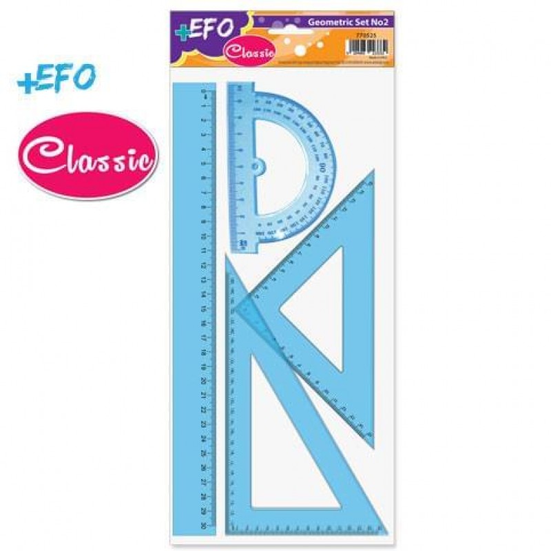 EFO CLASSIC ΧΑΡΑΚΕΣ ΣΕΤ ΓΕΩΜΕΤΡΙΑΣ 4 ΤΕΜΑΧΙΑ