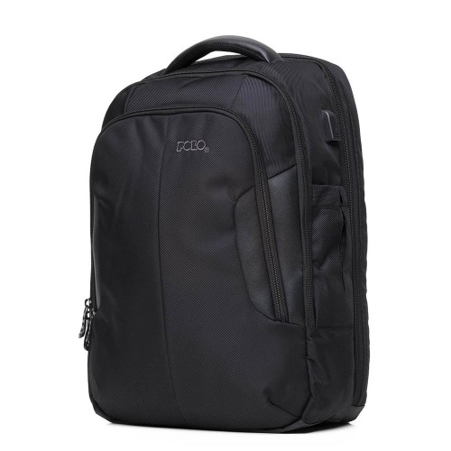  POLO TECHERA ΣΑΚΙΔΙΟ ΠΛΑΤΗΣ ΜΑΥΡΟ LAPTOP 15,6'' 902010-2000