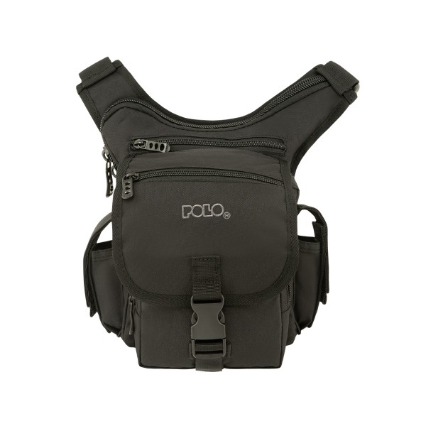 POLO SHOULDER GUN ΤΣΑΝΤΑΚΙ ΩΜΟΥ/ΧΙΑΣΤΙ/ΜΕΣΗΣ/ΜΗΡΟΥ ΜΑΥΡΟ 908104-2000